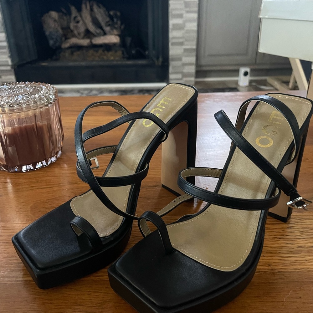 Ego black platform starkly heel